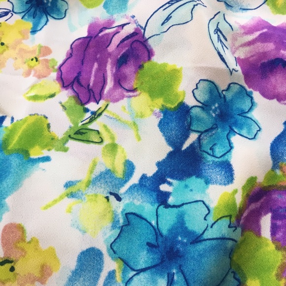 One Clothing watercolor floral print romper Size M - Picture 4 of 5